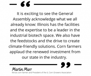 Illinois Legislation Allows More Aggressive Development of IL Industrial Biotech Industry