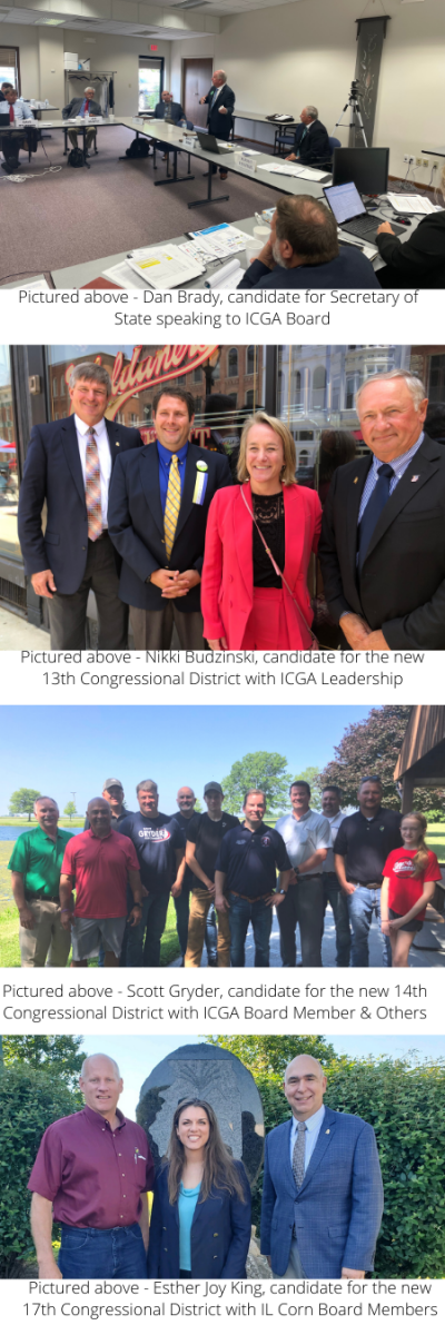 congressional candidates pictured with ICGA staff