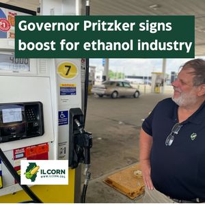 Governor Pritzker Boosts Corn Farmers with New Law: Tax Incentives for Cleaner Ethanol Fuels