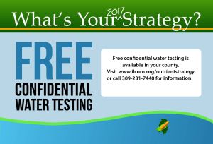 APPROACHING WET WEATHER OFFERS OPPORTUNITY FOR WATER TESTING