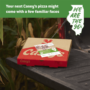 CASEY’S PIZZA CELEBRATES ILLINOIS FARMERS  AND FAMILY OWNERSHIP DURING NATIONAL PIZZA MONTH