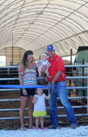 NEW BEEF HOOP BARN PROVIDES MANY BENEFITS TO FIRST GENERATION FARMER