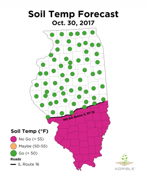 GREEN MEANS GO GIVES FALL NITROGEN APPLICATION DIRECTION
